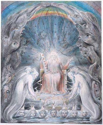 William Blake Four and Twenty Elders Casting their Crowns before the Divine Throne oil painting picture